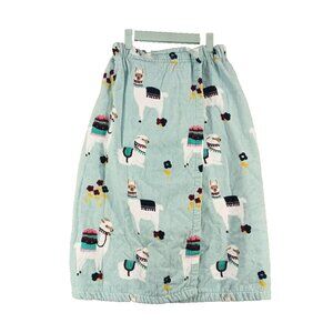 ROOM + RETREAT Alpaca print Wrap Towel Skirt MEDIUM(8-10) Women 100% Cotton